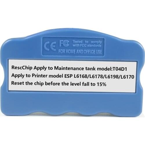 T04D1 Tank Ink Maintenance Box + Resetter For Epson L4168 L4178 L4160 L4156 L6178 L6198 L6190 L6168 L4167 M2148 M1178 WF-2860
