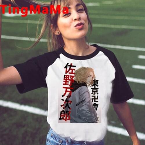 Tokyo Revengers top tees male print casual couple clothes tumblr streetwear t-shirt ulzzang