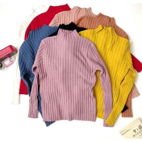 Woman Sweaters 2021 Autumn Winter Tops Mock Neck Sweater Women Slim Pullover Jumper Knitted Sweater Pull Femme Hiver