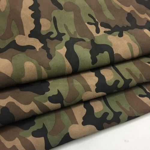 1.3mm High quality camouflage sheepskin suede sheepskin military Sheep skin Genuine leather soft whole skin leather craft