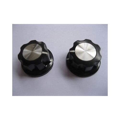 100 pcs Skirted Knob A02 For Standard Pots Black 23 D 14 H