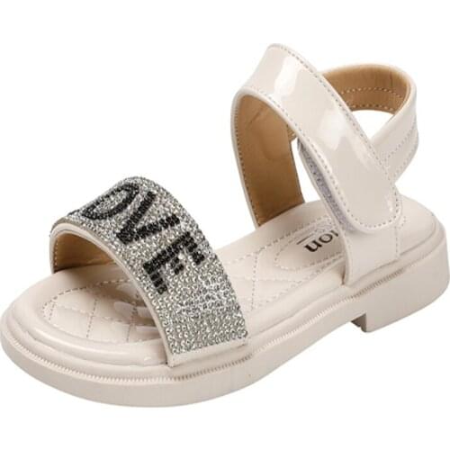 2021 Korean version butterfly lovely princess shoes fashion versatile open toe bandage Roman shoes middle school girl sandals
