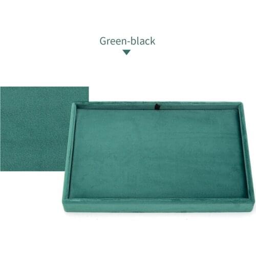 4 Colors Velvet Double Sided Jewelry Display Plate For Femal Necklace Earring Bracelet Multifunction Jewellry Organizers Trays