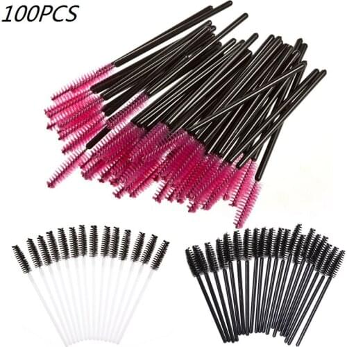 50/100PCS Eyelash Brushes Makeup Brushes Disposable Mascara Wands Applicator Multicolors Eye Lashes Cosmetic Brush Makeup Tools