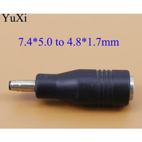 YuXi Power Adapter DC converter plug female turn 7.4*5.0 TO 4.8*1.7 Bullet / 7.4 x 5.0mm female to 4.8 x 1.7mm male