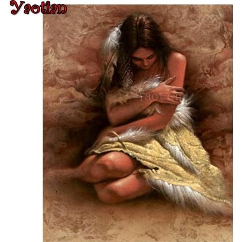 Diamond Painting Full Square Indian Woman Patterns Bead Embroidery Mosaic 5d Handicrafts Art Gift Rhinestones Home Decor