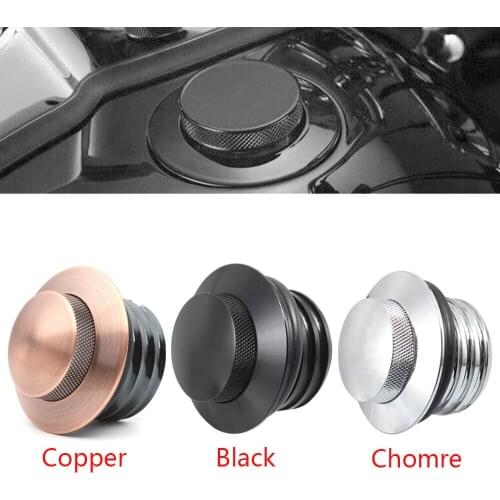 Motorcycle Billet Aluminum Pop Up Gas Cap Fuel Cap Tank Cover Screw-In For Harley Big Twin Sportster XL Dyna Softail Touring