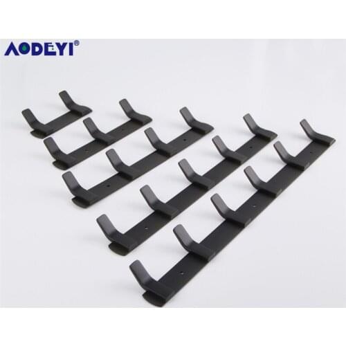 AODEYI Robe Hooks 2 3 4 5 6 Hooks Bath Hardware Set Chrome Black Bathroom Accessories Kitchen Hanger Nail Fix Plated 07-044