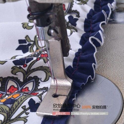 Sewing machine parts industrial sewing flat car presser wrinkled pleated folds discounts presser foot steel P50