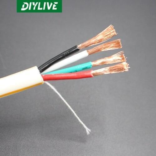DIYLIVE 5m Hi-Fi Monster S14-4R-CL four-core oxygen-free copper main audio cable speaker cable center cable speaker cable
