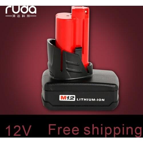 For Milwaukee Mil 12V 3000mAh power tool battery 48-11-2401,48-11-2402,C12 B,C12 BX,M12