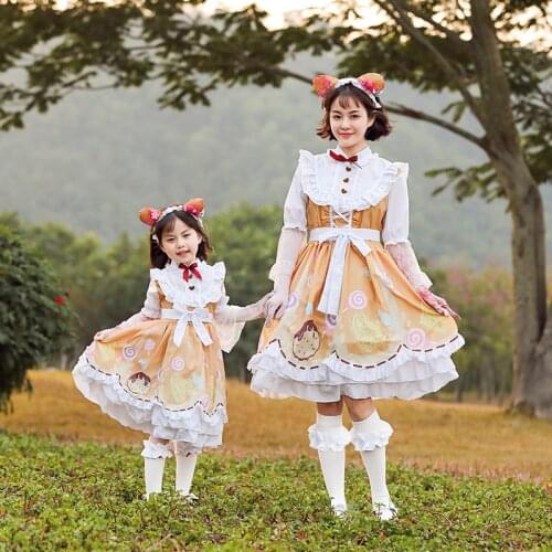 Girls Identity V Cosplay Costume Mechanic Candy Girl Costume Cosplay Sweetie Lolita Dress Party Daily Dress Costume Full Set