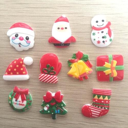 HOT 80pcsResin Christmas of life FlatBack Appliques Wedding diy button -B65*4