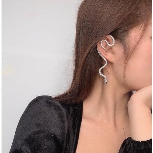 GSOLD New Trendy Snake Ear Bone Clip Simple Metal Exaggerated Single Ear Hooks For Women Fashion Party Jewelry Accessories