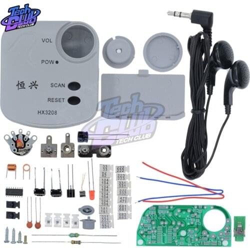 HX3208 FM Micro SMD Radio DIY Kits FM Frequency Modulation Radio Electronic Production Training Suite 1.8V-3.5V