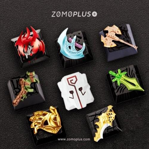Key cap DOTA2 mechanical keyboard keycap personality design,DOTA2 series game theme key cap MX axis aluminum alloy keycaps,M14