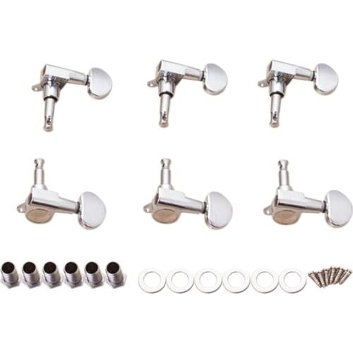 6PCS Guitar Machine Heads Knobs Guitar String Tuning Pegs Machine Head Tuners for Electric or Acoustic Guitar