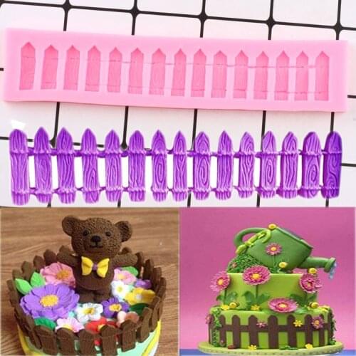 Fence Lace Cake Border Silicone Mold Sugarcraft Fondant Birthday Cake Decorating Tools Chocolate Gumpaste Moulds Candy Mould