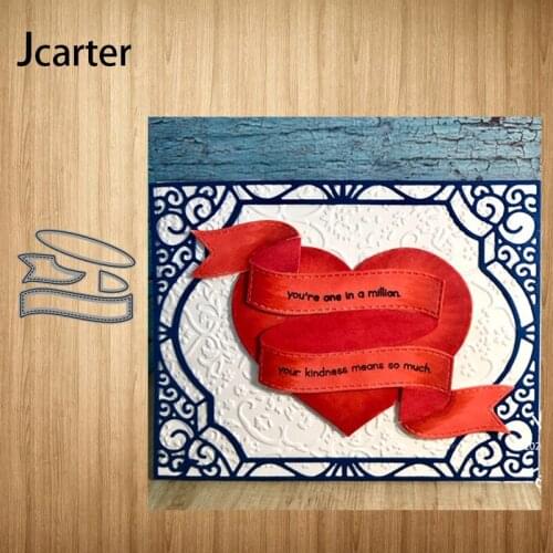 Flag Slogan Shape Metal Cutting Dies Craft Stencil for Scrapbooking Handmade Tools Make Album Model Punch Blade Decor Template