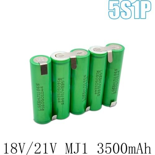 NEW 2S 8.4V 3S 12, 6V 4S 16, 8V 5S 21V 6S 25.2V MJ1 Battery pack, 18650 MJ1 3500mAh Battery, for 18V screwdriver Battery