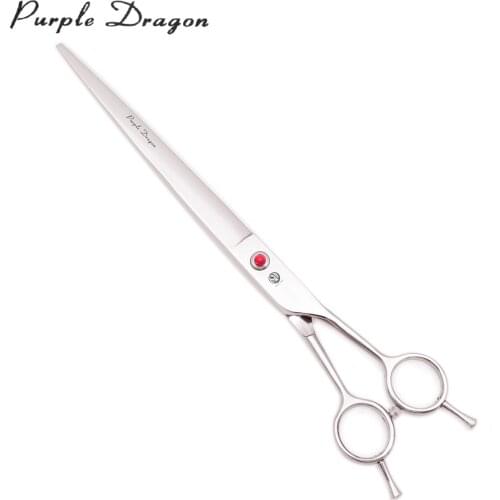 Pet Grooming Scissors Add Case Purple Dragon 9" Japan Steel Animal Straight Scissors Dog Hair Cutting Shears 4005# Dog Scissors