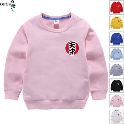 Autumn Children Sweatershirt Long Sleeved Solid Color Sweater Kids Designer Outerwear Cotton Boys Girls New Round Neck Shirt Top