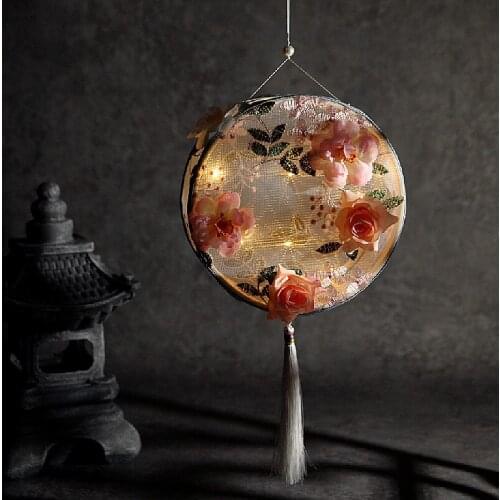 Chinese Style Festival Lantern Decoration Antiquity Lantern Festival Silk Lanterns Hanfu Accessories Pendant Craft Production