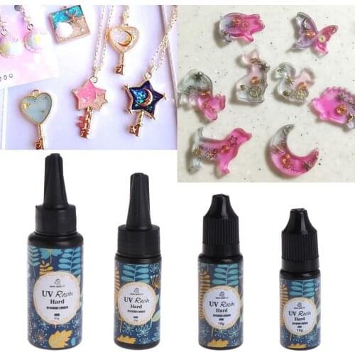 UV Resin Epoxy DIY Jewelry Making Transparent Hard Curing Activated Craft 4 Size