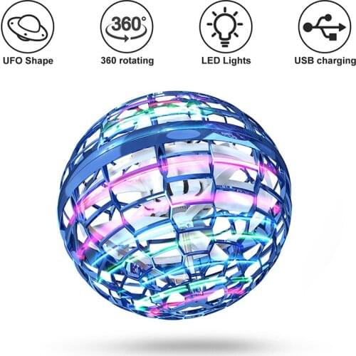 Childrens and adults' educational toys capable of training manually controlled spinning flying ball luminous top