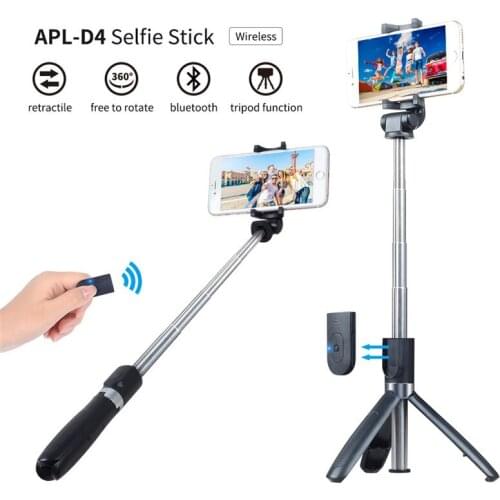 Koabbit Selfie Stick Tripod With Bluetooth Remote Control for iPhone Tripod for Phone Gopro Sport Camera Light Monopod with Clip