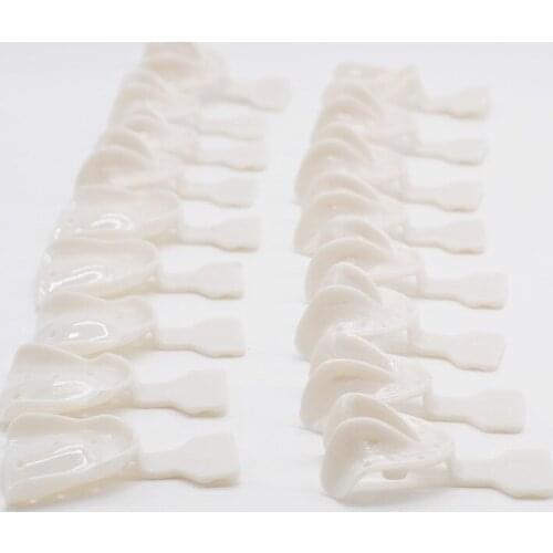 Dentistry Impression Trays Autoclavable Teeth Holder Edentulous Jaws 17Pcs/Set With Box
