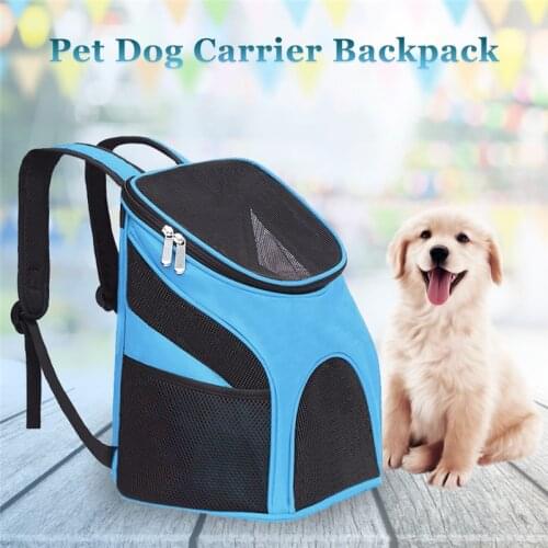 Pet Carrier Bag Breathable Gato Transport Backpack Double Shoulder Portable Outdoor Chihuahua Frech Bulldog Mesh Breath Carrier
