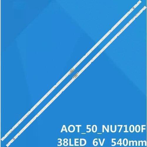 10pcs LED strip For Samsung AOT_50_NU7100F_2X38_3030C BN96-45952A BN96-45962A V8N1-500SM0-R0 50NU7400 UE50NU7020 UE50NU7100