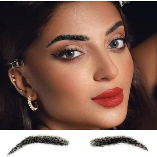 Hair-like Eyebrow Tattoo Sticker False Eyebrows Waterproof Lasting Makeup Water-based Eye Brow Stickers