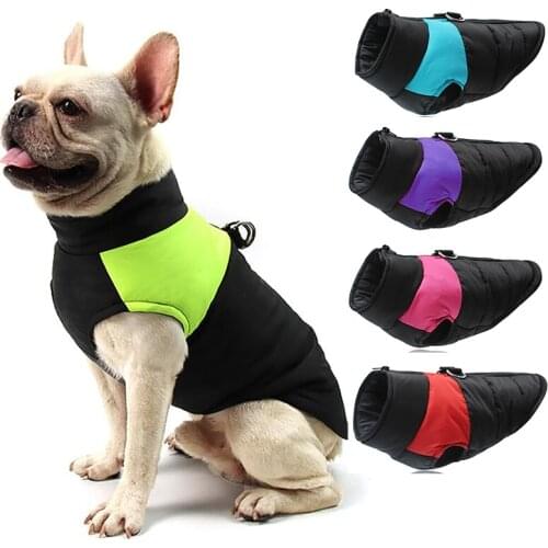 Waterproof Dog Clothes for Small Dogs Winter Warm Pet Dog Coat Large Dog Clothes Puppy Pug Vest French Bulldog Chihuahua Jacket