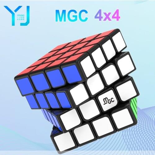 YJ MGC 4x4 Magnetic Magic-Cube YongJun mac 4 M 4M 4x4x4 Professional Speed Cube Puzzle Yongjun Magico Cubo Educational Toys for