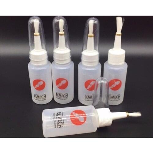1pcs/2pcs 50ML rosin bottles with brush glue pot rosin flux bottles of alcohol Flux Bottle