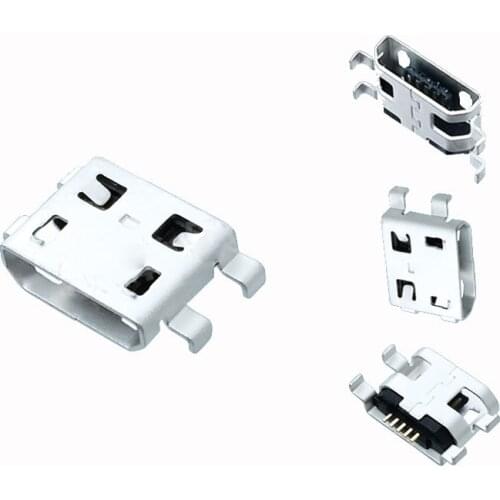 10pcs Micro USB 5pin B type Female Connector For Mobile Phone Micro USB Jack Connector 5 pin Charging Socket