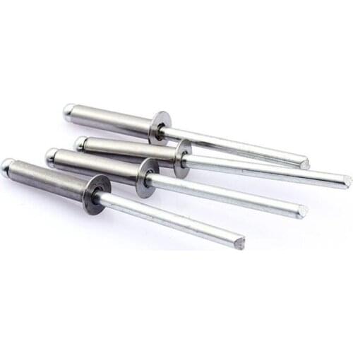 100pcs Countersunk Head Aluminum Blind Rivets Decorating Nails Flat Head Pop Aluminum Rivets M4x16