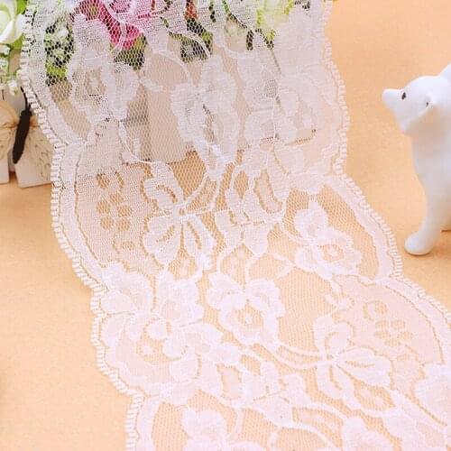 100yard 13cm wide Handicrafts Net Lace Trim Ribbon Flat Lace Trim Gorgeous Wedding Crafts Sewing