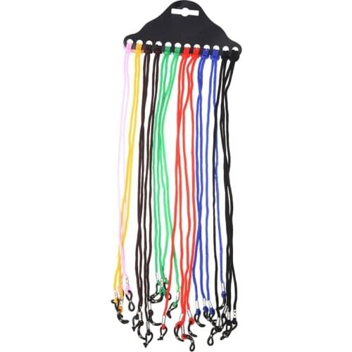 12pcs Nylon Eyeglass/Spectacle/Sunglass/Eyewear Cord Holder Neck String - Assorted Color