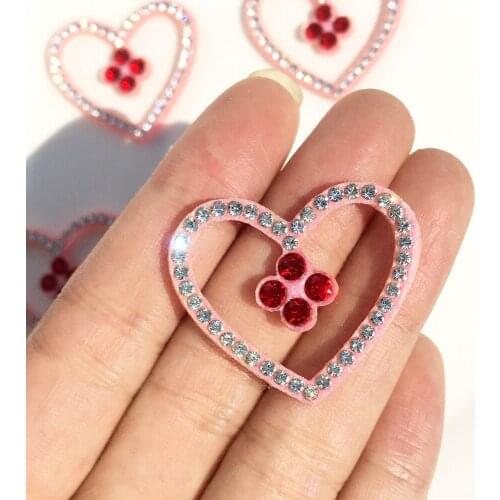 15pcs pink patches cactus patch appliques cheap clothes parches heart Appliques for Childrens Headwear DIY Craft Supplies