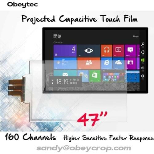 Obeytec FAST SHIPPING 47 inch ITO Touch Film Foil, Higher Sensitive, 10 Points, Easy Lamination On Glass, Plug and play