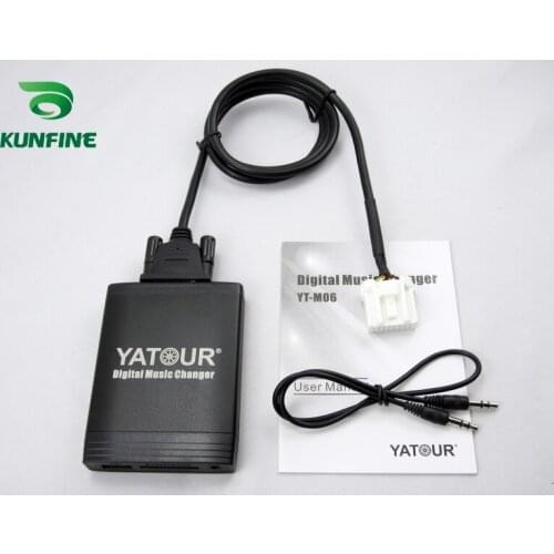 Car Digital Music Changer Adapter USB SD Aux MP3 Interface Car Stereo Radio For Mazda Bluetooth Phone Mould&Controller Optional