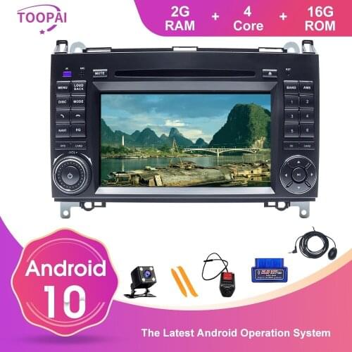 TOOPAI Android 10 For Benz A B V Class W169 W245 B160 B170 B200 W639 Vito W906 Sprinter Car Multimedia Player GPS Navigation DVD