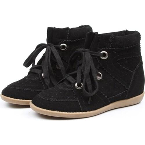 Bobby Wedges Genuine Leather Breathable Height Increasing Platform Designer Shoes Women Luxury 2021 Sneakers plus size 41