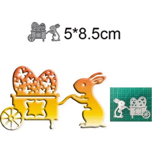 Cartoon Bunny Animal Stroller metal cutting mold scrapbook embossed paper card photo album craft paper cutting 2021 new
