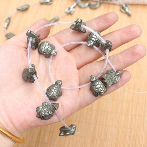 Natural Pyrite 14x19mm Tortoise beads 15inch,For DIY Jewelry Making !We provide mixed wholesale for all items