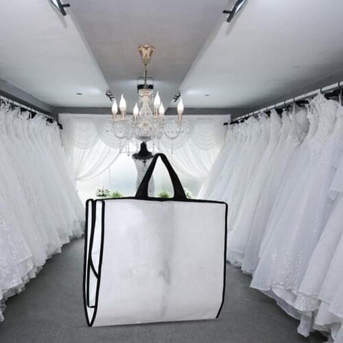 Clothes Cover Tear-Resistant Waterproof Non-woven Fabric Thickened Hanging Suit Dress Cover for Home Clothes storage
