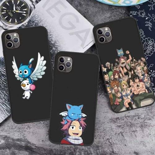 Fairy Tail Phone Case Candy Color for iPhone 6 7 8 11 12 s mini pro X XS XR MAX Plus custom protective universal funda